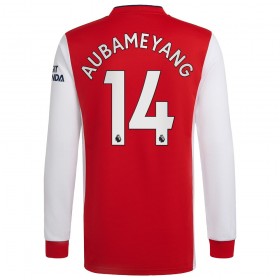 Fußballtrikots Arsenal Pierre-Emerick Aubameyang 14 2021-2022 Langarm Heimtrikotsatz kaufen